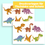 Dinosaurier Schnitzeljagd - Schatzsuche Kindergeburtstag